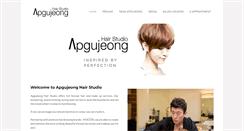 Desktop Screenshot of apgujeonghair.com